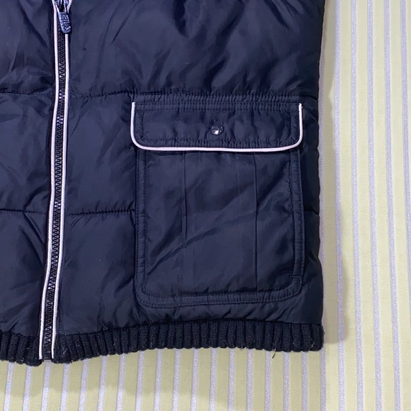 Vintage Black Fila Zip Up Puffer Vest Medium - Picture 2 of 9